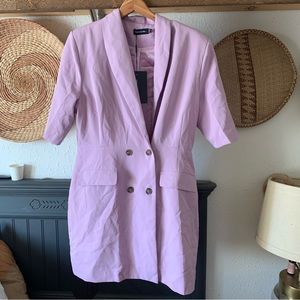 NWT Pale Pink (lavender) 3/4 Sleeve Blazer Dress